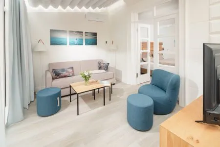 Wohnzimmer Nordstrandperle Ap. E10