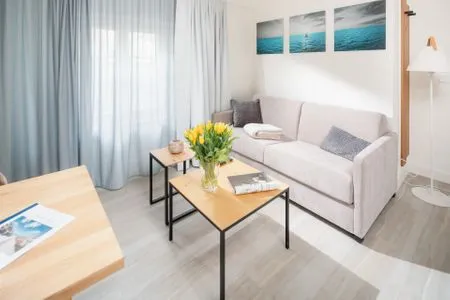 Wohnzimmer Nordstrandperle Ap. H1