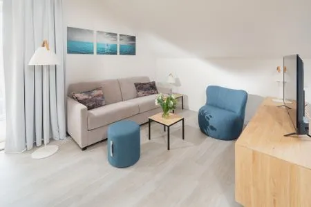 Wohnzimmer Nordstrandperle Ap. H11