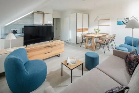 Wohnzimmer Nordstrandperle Ap. H11