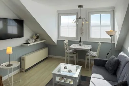 Wohnzimmer Haus *Südspitze 34* Ferienwohnung „Südspitze 34/25 - Schlieter"