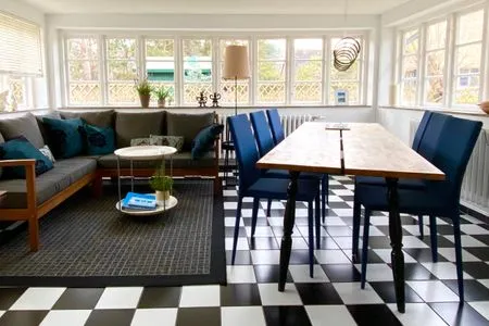 Wohnzimmer Friesenhaus Amrum Hommelkasche