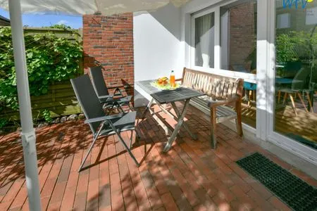 Terrasse Ferienhäuser Siedlerstraße 11 Ferienhaus Nordseeglück 11.6