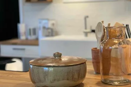Dekoratives Detail Ferienwohnung Hygge für zwei Personen im Naturpark Hüttener Berge in Ostseenähe