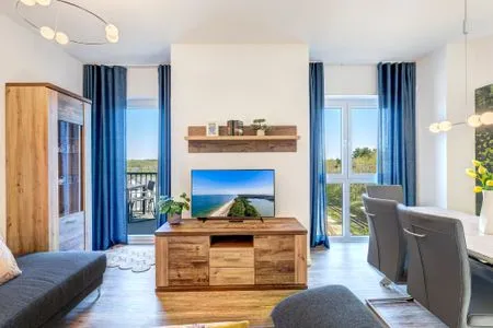 Wohnzimmer Bernsteinquartier, Whg. 05.61 "Ostseeliegeplatz"