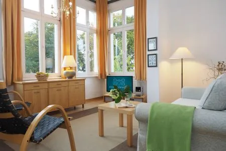 Wohnzimmer Villa Bismarckshöhe, Whg. Gertrud