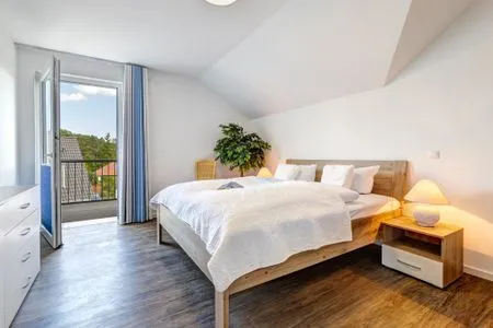 Schlafzimmer Bernsteinquartier, Whg. 04.46 "Mövennest"