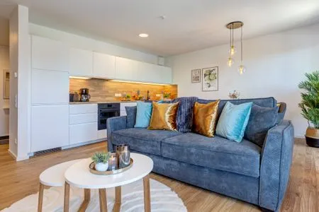 Wohnzimmer Bernsteinquartier, Mister Bernstein, Whg. 01.08