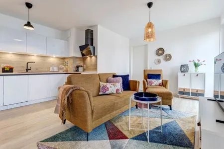 Wohnzimmer Bernsteinquartier, Whg. 02.25