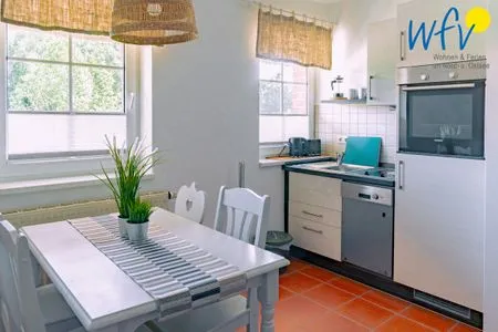 Küche / Küchenzeile Ferienhaus am Gutspark Dranske Ferienwohnung Strandkamille