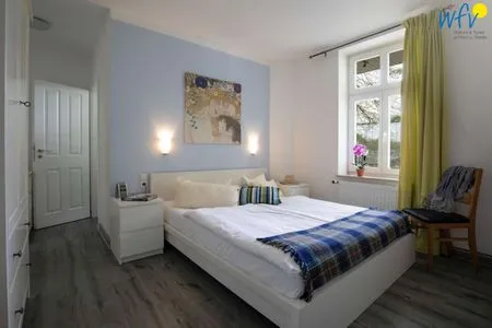 Schlafzimmer Villa Sanssouci Ferienwohnung Ostseewelle