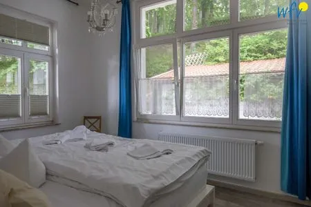 Schlafzimmer Villa Sanssouci Ferienwohnung Muschelbank