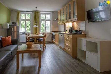 Küche / Küchenzeile Villa Sanssouci Ferienwohnung Meeresrauschen