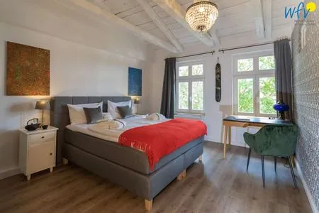 Schlafzimmer Villa Sanssouci Ferienwohnung Styleküste