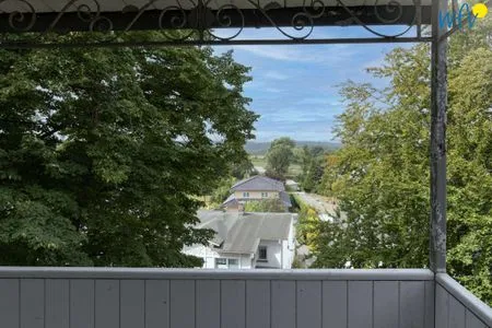 Ausblick vom Balkon Villa Sanssouci Ferienwohnung Styleküste