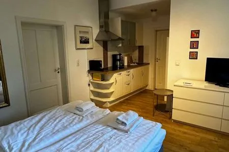 Schlafzimmer Villa Sanssouci Ferienwohnung Seeblick