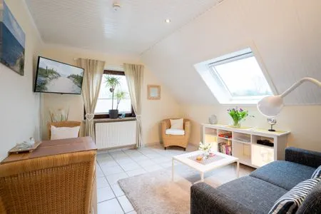 Wohnzimmer (HER16d) Ferienwohnung "Ankes Gästehaus 2" F***