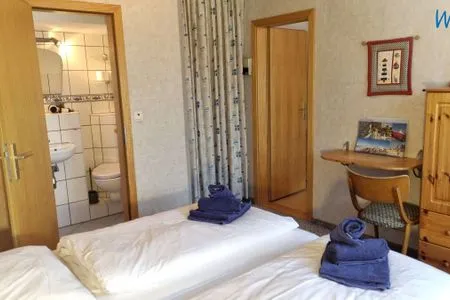 Schlafzimmer Haus Feldmann Ferienwohnung Lüttje Dröm