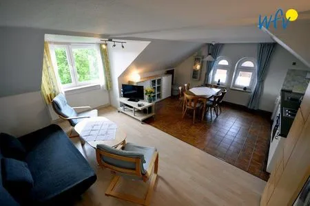 Wohnzimmer Kirchstr. 38 Borkum Ferienwohnung 38