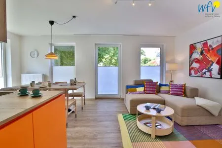 Wohnzimmer Haus am Dorfbrunnen Ferienwohnung Welle