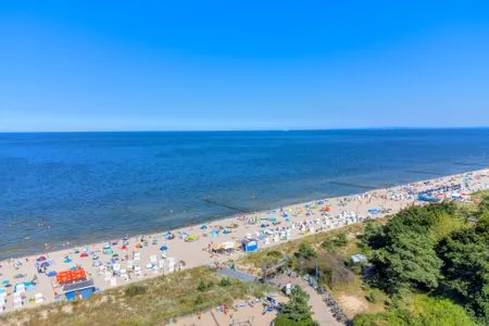 Strand Dünenhäuser Ückeritz UnserUsedom.de FeWo ca.75qm mit privater Sauna und Kamin, Parkplatz, direkt am Strand. 10/1