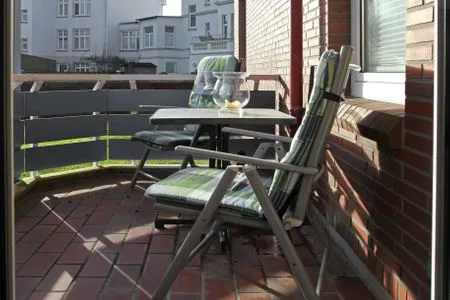 Balkon Strandhus Ferienwohnung 9