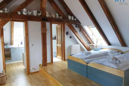 Schlafzimmer Weisses Rössl Ferienwohnung Schwalbennest