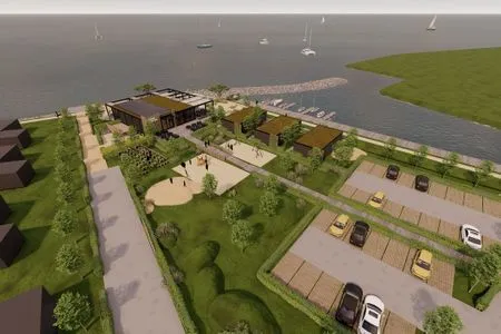 Enkhuizer Strand Chalet WolkeSieben mit Zaun Haus Nr. 202 Enkhuizen / IJsselmeer - 