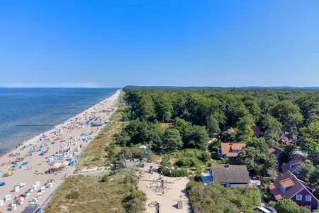 Strand Dünenhäuser Ückeritz UnserUsedom.de FeWo ca.80qm mit privater Sauna und Kamin, Parkplatz, direkt am Strand. 9/3