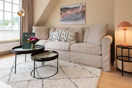 Wohnzimmer Landhaus Weidenstieg, App. 4