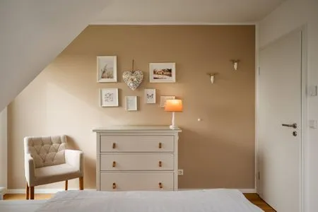 Ferienhaus Duncan House Blick in eines der Schlafzimmer  Duncan House