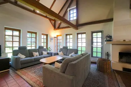 Wohnzimmer Ferien auf dem Islandpferdehof - Ferienhaus Gandur für bis zu 7 Personen