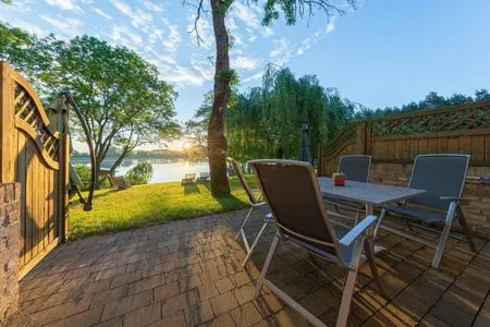 Ferienwohnung Stockente Terasse mit Seeblick  Stockente