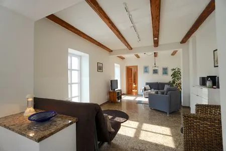 Wohnzimmer Ferienwohnung Vidja - Ferien auf dem Islandpferdehof für bis zu 4 Personen