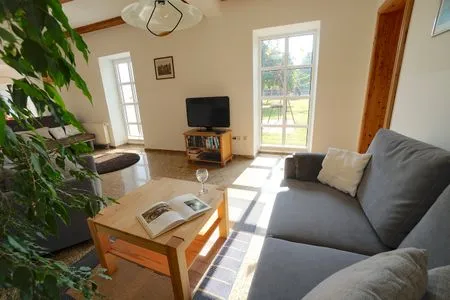 Wohnzimmer Ferienwohnung Vidja - Ferien auf dem Islandpferdehof für bis zu 4 Personen