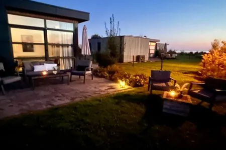 Enkhuizer Strand Chalet WolkeSieben mit Zaun Haus Nr. 202 Enkhuizen / IJsselmeer - 