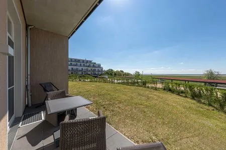 Ferienwohnung Strandflieder Oseebad Wustrow Terrassen Ausblick  Strandflieder