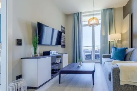 Ferienwohnung Strandflieder Oseebad Wustrow gemütlicher Wohnbereich  Strandflieder