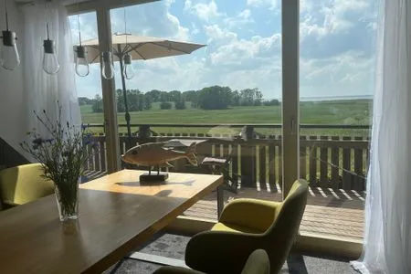 Wohnzimmer Ferienwohnung Fischerblick