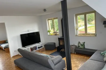 Wohnzimmer Ferienwohnung Fischerblick