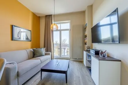 Ferienwohnung Ostseezeit Ostseebad Wustrow ZweiWasser Alte Seefahrtschule Wohnzimmer  Ostseezeit