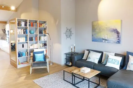 Wohnzimmer in der Ferienwohnung Weiße Düne 7 in Wittdün auf Amrum Haus *Weiße Düne* Ferienwohnung *Weiße Düne 7*