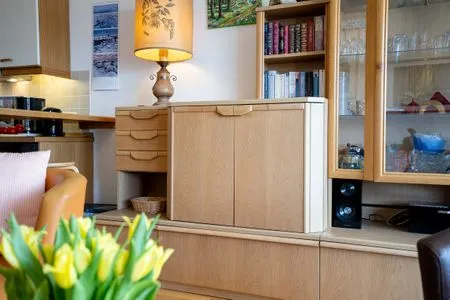 Wohnzimmer (DKK7b) Ferienwohnung Strandmuschel