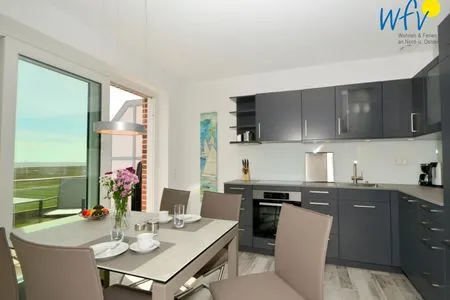 Küche / Küchenzeile Haus Billstr. Ferienwohnung "Hygge"