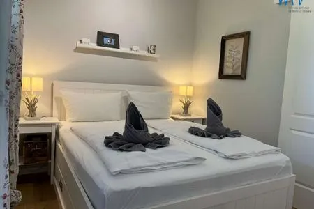 Schlafzimmer Villa Dorfgroden Ferienwohnung Strandvogt