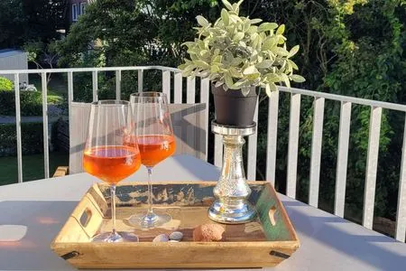 Balkon Villa Dorfgroden Ferienwohnung Strandvogt