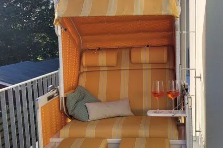 Balkon Villa Dorfgroden Ferienwohnung Strandvogt