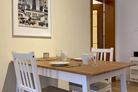 Wohnzimmer Bendis' Hus Ferienwohnung 1