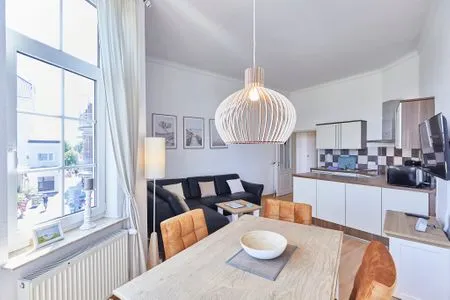 Wohnzimmer Haus am Leuchtturm - Ferienwohnung Mond