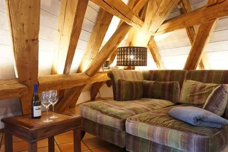 Wohnzimmer Ferienwohnung Am Klosterhof